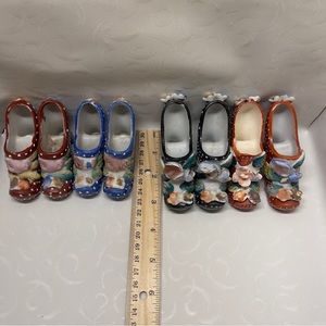 Collectible ceramic/porcelain variety high heeled decor 10 lots 80 total 2/10